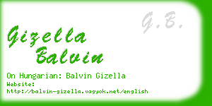 gizella balvin business card